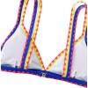 imageSOLY HUX Womens Triangle Bikini Top Spaghetti Strap Sexy Swimsuit Top OnlyLight Blue Colorblock
