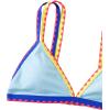 imageSOLY HUX Womens Triangle Bikini Top Spaghetti Strap Sexy Swimsuit Top OnlyLight Blue Colorblock
