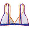 imageSOLY HUX Womens Triangle Bikini Top Spaghetti Strap Sexy Swimsuit Top OnlyLight Blue Colorblock