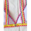 imageSOLY HUX Womens Triangle Bikini Top Spaghetti Strap Sexy Swimsuit Top OnlyLight Pink Colorblock