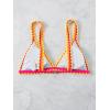 imageSOLY HUX Womens Triangle Bikini Top Spaghetti Strap Sexy Swimsuit Top OnlyMulti Colorblock