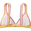 imageSOLY HUX Womens Triangle Bikini Top Spaghetti Strap Sexy Swimsuit Top OnlyOrange Colorblock