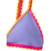 imageSOLY HUX Womens Triangle Bikini Top Spaghetti Strap Sexy Swimsuit Top OnlyPurple Colorblock