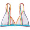 imageSOLY HUX Womens Triangle Bikini Top Spaghetti Strap Sexy Swimsuit Top OnlyRed Colorblock