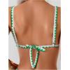 imageSOLY HUX Bathing Suit for Women Two Piece Floral Print Tie Back Swimsuit Bikini SetsGreen Floral