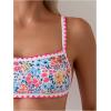 imageSOLY HUX Bathing Suit for Women Two Piece Floral Print Tie Back Swimsuit Bikini SetsMulticoloured Floral