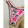 imageSOLY HUX Bathing Suit for Women Two Piece Floral Print Tie Back Swimsuit Bikini SetsMulticoloured Leopard