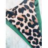 imageSOLY HUX Bikini Sets for Women Leopard Print Halter Triangle Tie Side Bathing Suits Two Piece SwimsuitGreen Leopard
