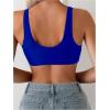 imageSOLY HUX Womens Deep V Neck Bikini Top Push Up Padded Swimsuit Top Bathing SuitsRoyal Blue