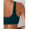 imageSOLY HUX Womens Deep V Neck Bikini Top Push Up Padded Swimsuit Top Bathing SuitsTeal Blue