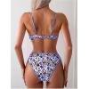imageSOLY HUX Womens Floral Print Swimsuit Underwire Bathing Suit Two Piece Bikini SetsBlue Floral