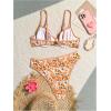 imageSOLY HUX Womens Floral Print Swimsuit Underwire Bathing Suit Two Piece Bikini SetsMulticoloured Floral