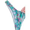 imageSOLY HUX Womens Floral Print Tie Front High Cut Bikini Bathing Suit 2 Piece SwimsuitsMulticoloured Floral