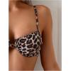 imageSOLY HUX Womens Leopard Print Bathing Suit Underwire Bikini Set Two Piece SwimsuitMulticoloured Leopard
