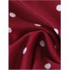 imageSOLY HUX Womens Polka Dots Print Bathing Suit Halter Triangle Tie Side Bikini Sets Two Piece SwimsuitBurgundy Polka Dots