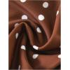 imageSOLY HUX Womens Polka Dots Print Bathing Suit Halter Triangle Tie Side Bikini Sets Two Piece SwimsuitCoffee Brown Polka Dots