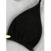 imageSOLY HUX Womens Sexy Halter Triangle Bikini Set Tie String Swimsuit High Cut Thong Two Piece Bathing SuitPure Black