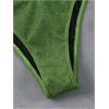 imageSOLY HUX Womens Sexy Halter Triangle Bikini Set Tie String Swimsuit High Cut Thong Two Piece Bathing SuitPure Green