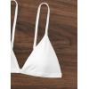 imageSOLY HUX Womens Triangle Bikini Top Spaghetti Strap Bathing Suit Top Sexy Swimsuit for WomenSolid White