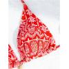 imageSOLY HUX Womens Triangle Bikini Tops Halter String Bathing Suit Tops Sexy Swimsuit TopRed and White