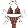 Coffee Brown Polka Dots