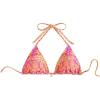 imageSOLY HUX Womens Triangle Bikini Tops Halter String Bathing Suit Tops Sexy Swimsuit TopPink and Orange