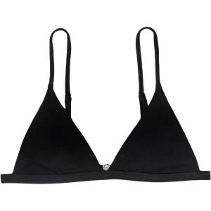 imageSOLY HUX Womens Triangle Bikini Top Spaghetti Strap Bathing Suit Top Sexy Swimsuit for WomenSolid Black