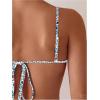 imageSOLY HUX Bathing Suit for Women Floral Print Tie Back Bikini Sets Two Piece SwimsuitBlue Floral