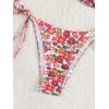 imageSOLY HUX Bikini Sets for Women Floral Print Tie Side Bathing Suits Two Piece SwimsuitMulticoloured Floral