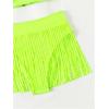 imageSOLY HUX Bikini Sets for Women Fringe Hem Push Up Halter Swimsuit Two Piece Bathing SuitsSolid Lime Green