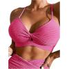 imageSOLY HUX Bikini Sets for Women Twist Front High Waisted Swimsuit Two Piece Bathing SuitsSolid Hotpink