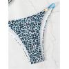 imageSOLY HUX Womens Bikini Sets Two Piece Leopard Print Swimsuit High Cut Spaghetti Straps Bathing SuitBlue Leopard