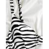 imageSOLY HUX Womens Bikini Sets Zebra Striped Bathing Suits Two Piece SwimsuitBlack and White Zebra Stripe