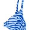 imageSOLY HUX Womens Bikini Sets Zebra Striped Bathing Suits Two Piece SwimsuitBlue Zebra Stripe