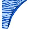 imageSOLY HUX Womens Bikini Sets Zebra Striped Bathing Suits Two Piece SwimsuitBlue Zebra Stripe