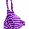 imageSOLY HUX Womens Bikini Sets Zebra Striped Bathing Suits Two Piece SwimsuitPurple Zebra Stripe