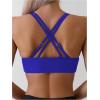 imageSOLY HUX Womens Bikini Tops V Neck Criss Cross Back Spaghetti Strap Padded Bathing Suit Swim Top OnlyPure Royal Blue