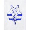 imageSOLY HUX Womens Criss Cross Lace Up Back Bikini Top Swimsuit Bathing Suit TopsPlain Royal Blue