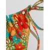 imageSOLY HUX Womens Floral Print 2 Piece Swimsuits Bikini Set Halter Triangle Swimwear Sexy Bathing SuitMulticolor