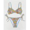 imageSOLY HUX Womens Floral Print Bikini Sets Underwire Tie Side Bathing Suits Two Piece SwimsuitBlue Floral