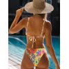 imageSOLY HUX Womens Floral Print Spaghetti Strap Bikini Bathing Suit 2 Piece SwimsuitsGreen Blue Pink