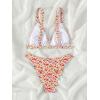 imageSOLY HUX Womens Floral Print Spaghetti Strap Bikini Bathing Suit 2 Piece SwimsuitsMulticoloured Ditsy Floral