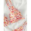 imageSOLY HUX Womens Floral Print Spaghetti Strap Bikini Bathing Suit 2 Piece SwimsuitsMulticoloured Ditsy Floral