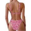 imageSOLY HUX Womens Floral Print Spaghetti Strap Bikini Bathing Suit 2 Piece SwimsuitsMulticoloured Floral