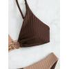 imageSOLY HUX Womens Sexy Bikini Set Color Block Ring Linked Bathing Suits 2 Piece SwimsuitMulticoloured