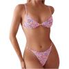 imageSOLY HUX Bathing Suit for Women Floral Print Tie Back Bikini Sets Two Piece SwimsuitMulticoloured Floral