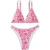 imageSOLY HUX Womens Floral Print Spaghetti Strap Bikini Bathing Suit 2 Piece SwimsuitsMulticoloured Floral