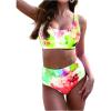 imageSOLY HUX Womens Tie Dye High Waisted Bathing Suits Bikini Sets Two Piece SwimsuitMulti Tie Dye