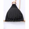 imageSOLY HUX Bikini Sets for Women 2 Piece Swimsuits Sexy High Cut Bathing Suit Spaghetti Strap Triangle String BikiniBlack Plain