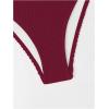 imageSOLY HUX Bikini Sets for Women Twist Front Swimsuit Two Piece Bathing SuitsSolid Burgundy